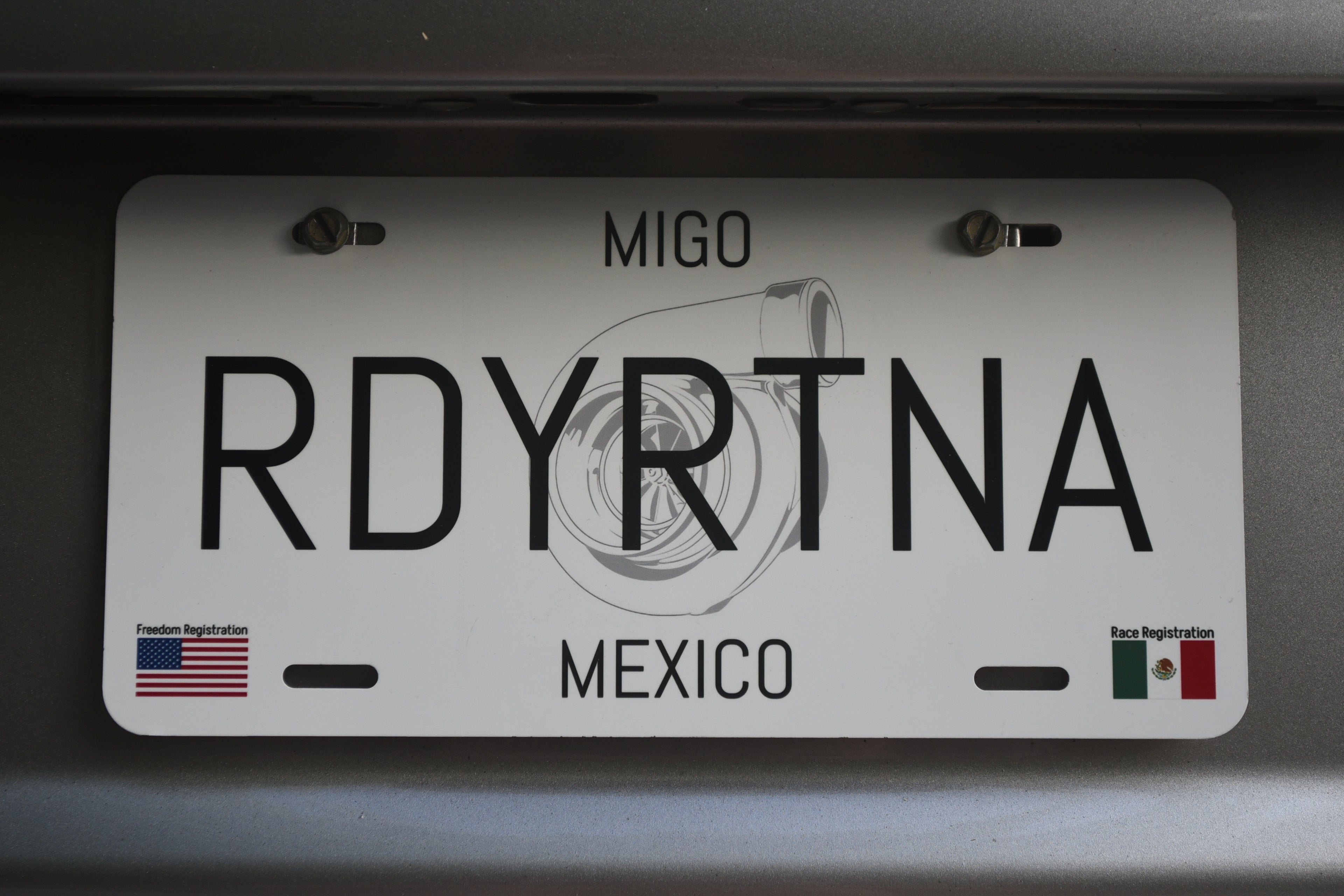 Ready Right Na Vanity Plate